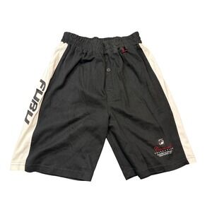 VTG FUBU The Collection Classic Comfort Traditional Fit Mens Black Shorts Size M